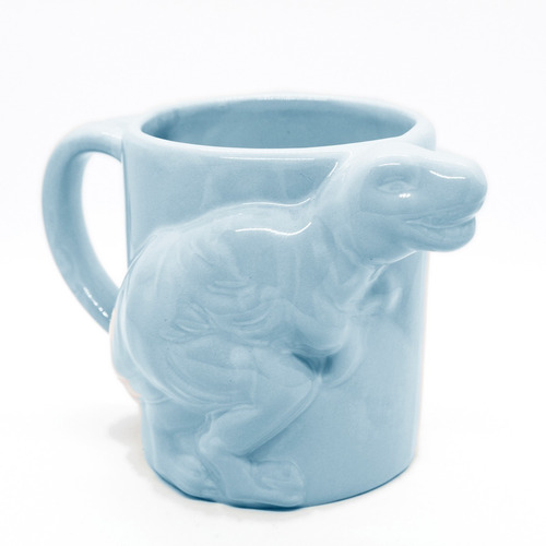 Taza Forma De Dinosaurio (celeste) Acabajo Deco 