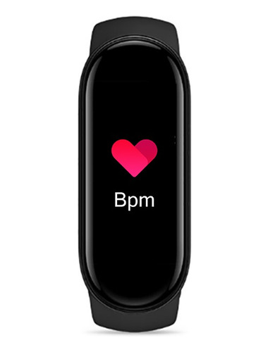 Relógio Smartband Smartwatch Pressão Corrida Bicicleta Fit + Pulseira Preto Bisel Preto