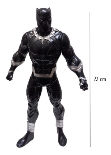 Imagem 2 de 5 de Boneco Pantera Negra Marvel Articulado