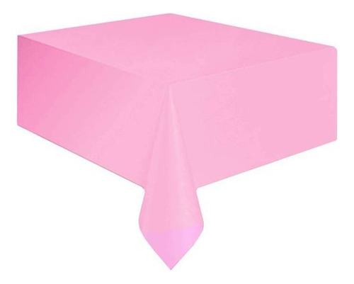 Toalha De Mesa Happy Line Plástico 1,37 X 2,74 Cm - Silver Cor Rosa