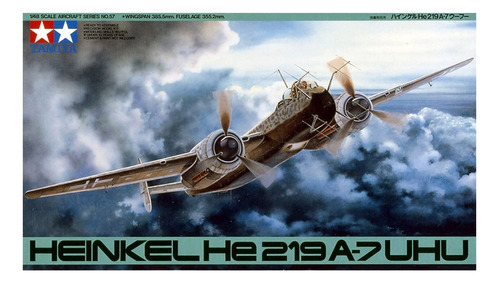 Modelismo Avión Aleman 1/48 Heinkel He 219 Uhu Tamiya 