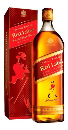 Imagem 4 de 10 de Kit Whisky Red Label 1 Litro + 4 Unidades Red Bull 250ml