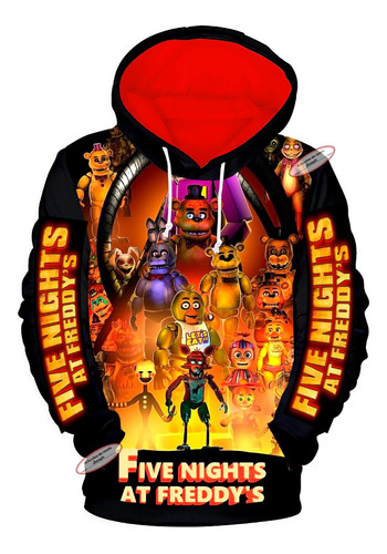 Sudadera Five Nights At Freddys Animatronic Peluche Figura  
