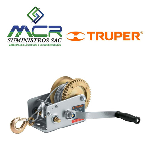 Templadora Malacate De Manivela Con Cable 300kg 14719 Truper