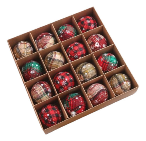 Conjunto De Adornos Navideños Para Decorar 6 Cm 12 Piezas