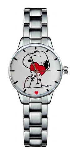 Reloj Perro Snoopy Correa Acero + Estuche Tureloj