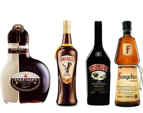 Combo Licores Sheridan's + Amarula + Baileys + Frangelico