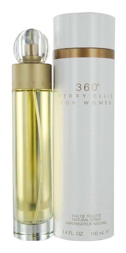 Perfume Original 360 Grados Dama 100 Ml Perry Ellis 