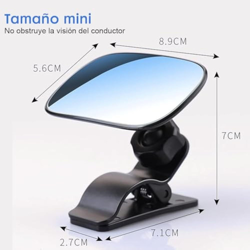 Espejo Retrovisor De Bebé Para Auto Espejo Observación 360°