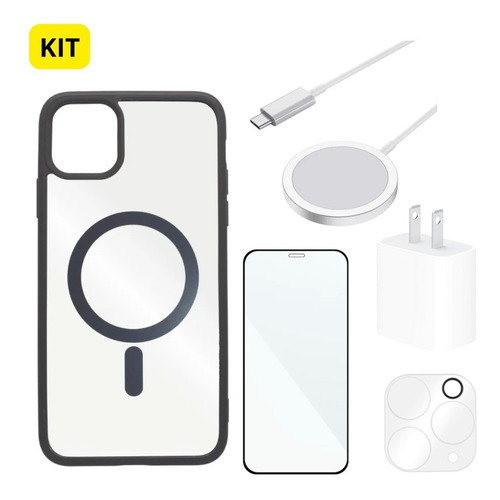Kit Case Mica Cargador 14 Pro 14 Pro Max Para iPhone Magsafe