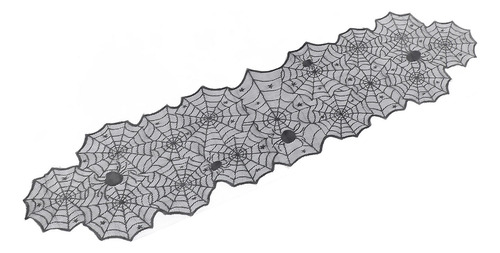 Camino De Mesa De Encaje Negro Con Telaraña Para Decoración