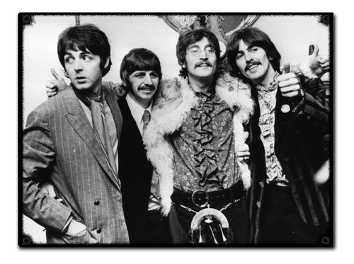 #871 - Cuadro Vintage Rock - The Beatles Poster No Chapa