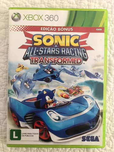 Jogo Sonic Sega All Stars Racing - Xbox 360 Mídia Física Usado