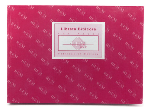 Libreta Bitácora Rem Max Control De Vehículos 100 Hojas