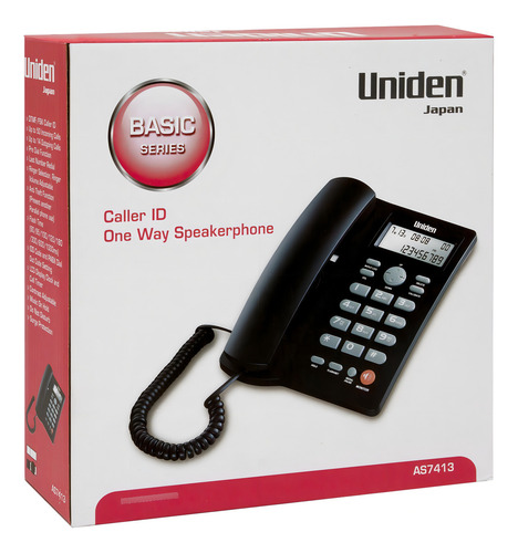 Teléfono Fijo Sobremesa Con Visor Manos Libres Uniden As7413