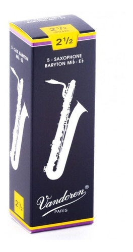 Cañas Para Saxo Baritono Vandoren 2 Y Medio 2,5