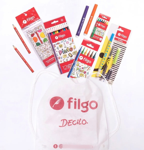 Kit Combo Filgo Pinto Con Bolsa Friselina Pack X 12