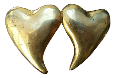 Corazones De Bronce Para Monturas, Aperos, Sulkys.