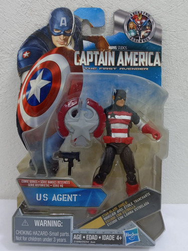 Us Agent Capitan America The Fist Avenger Hasbro (Usado)