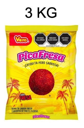 3 Kg Pica Fresa A Granel Mayoreo 3 Kilos