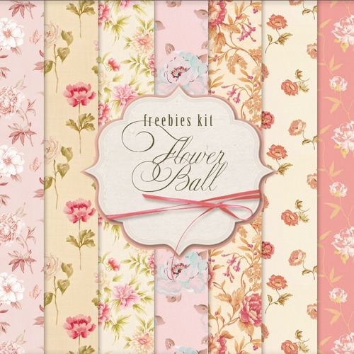 Pack De 7 Fondos Shabby Chic Style Con Rosas/flores