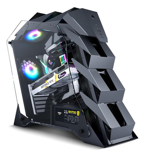 K1 Pangolin Mid Tower Atx Funda Para Juegos De Pc Vidrio Tem