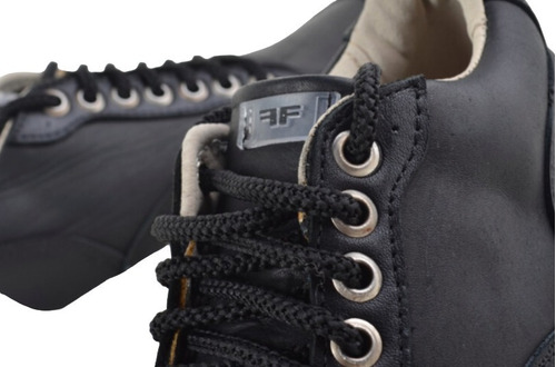 Imagen 6 de 7 de Zapatillas Urbanas De Mujer De Cuero Cordones Tami - Ferraro