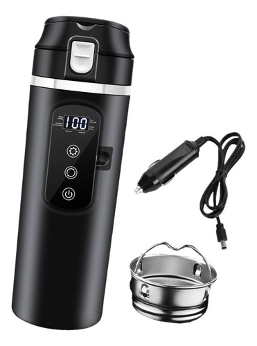 // Hervidor De Agua Para Coche De 12v/24v, Taza Aislada,