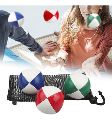 Pelota Para Lanzar 3 Piezas Con Bolsa De Malla, Color A Jueg