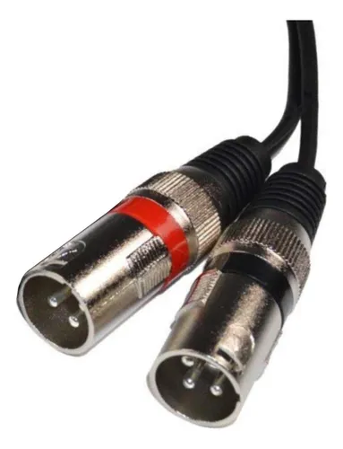 Hqrp Dual Xlr Macho Y Doble Rca Macho Phono Enchip Twin Sign