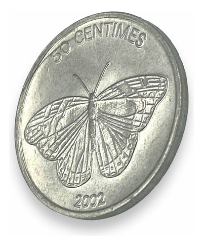 Moneda De República Democrática Del Congo 50 Céntimos Africa (Usado)