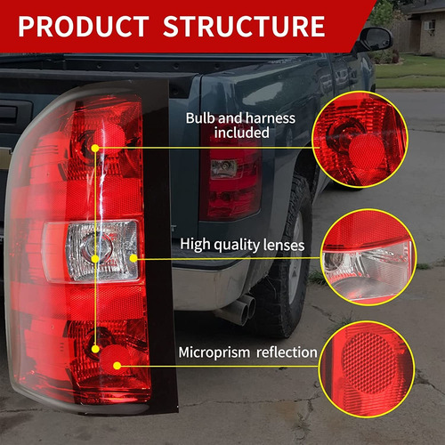 Conjunto De Luz Trasera Del Lado Del Conductor Para Chevy Si