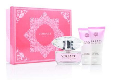 Set Versace Bright Crystal 1.7 Edt, 1.7 Bl, 1.7 Sg