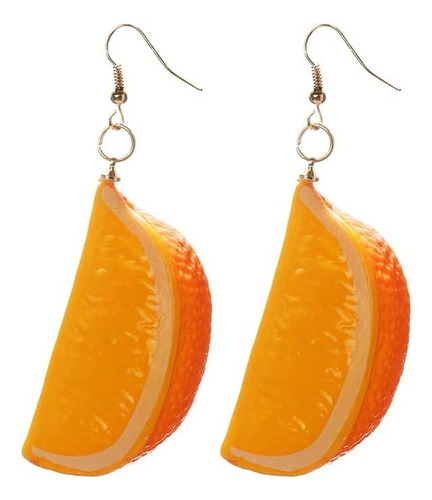 Pendientes De Mandarina De Mirto Morado Y Naranja Para Mujer