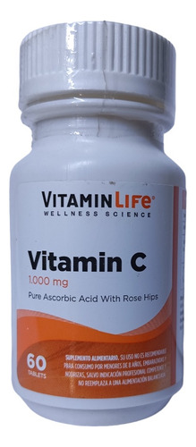Vitamina C  / 1000 Mg / 60 Caps/ Vitamin Life Sab