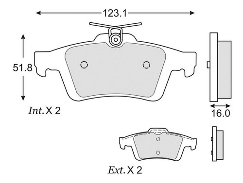 Balatas De Disco Traseras Para Pontiac Gxp Solstice 2009 Fag