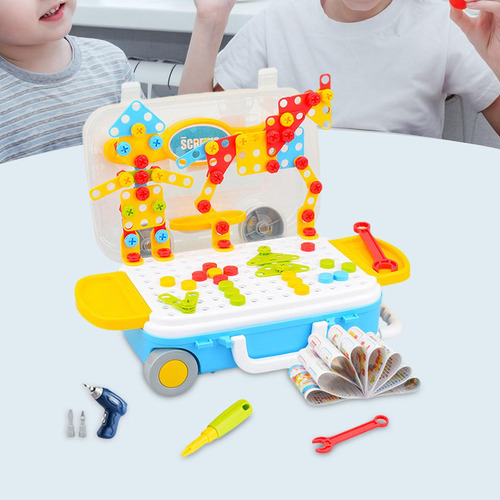 Kit De Construcción De Ingeniería Con Taladro Eléctrico