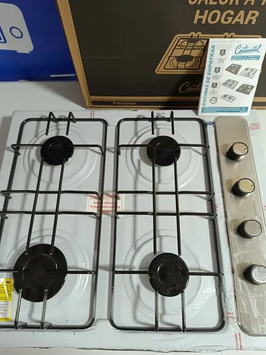 Estufa De Empotrar Continental Gas Propano 4 Puestos Inox