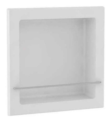 Nicho Banheiro Thin Com Haste 38 X 38cm Branco Gaam