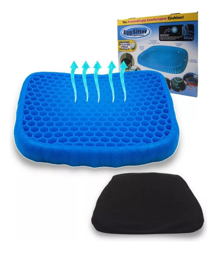 Cojín Silicona Asiento Gel Confortable Lavable Portátil
