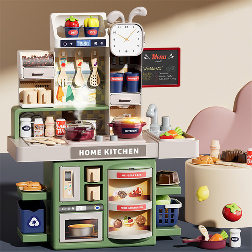 33pcs Cocinita De Juguete Con Luz Y Vapor, Cocina Infantil
