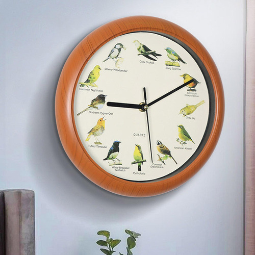Relojes De Pájaros Con Sonidos, Reloj De Pared De Pájaro
