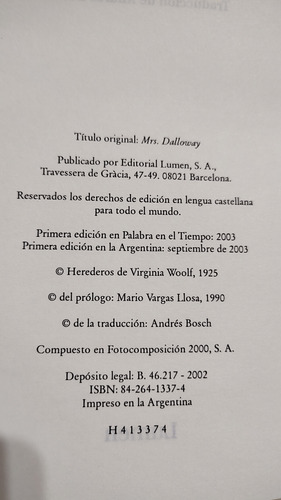 La Señora Dalloway