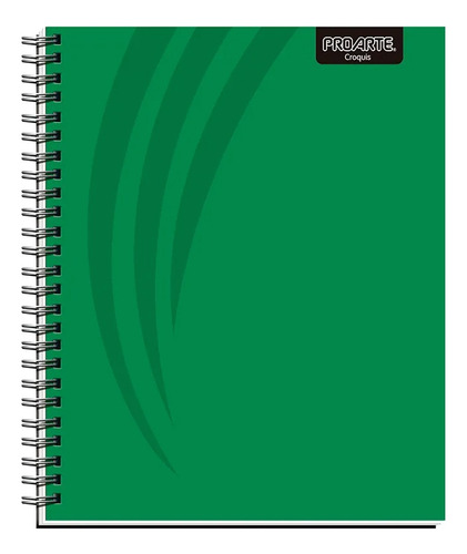 Cuaderno Universitario Proarte Croquis 100hjs Color Verde musgo
