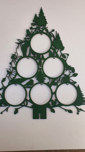 Árvore Natal Mdf Pintada À Mão | Parcelamento sem juros