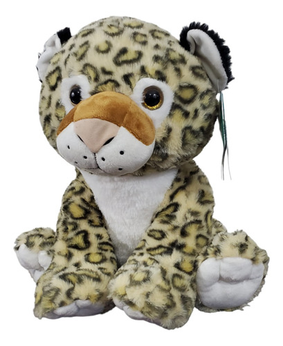 Peluche Leopardo Sentado Calidad Premium Suave 38 Cm Suave  