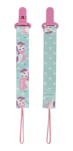 Prendedor Chupetas Buba Com Cordão Animal Fun Divertido Unicórnio