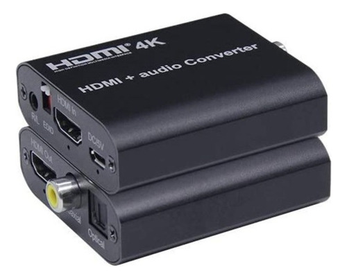 Conversor Extrator Audio Hdmi 4k 30hz Optico Toslink Stereo