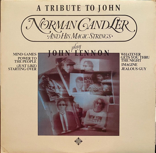 Disco Lp - Norman Candler / A Tribute To John Lennon. Album