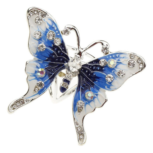 ' Broche De Bufanda Con Forma De Mariposa De Cristal Con